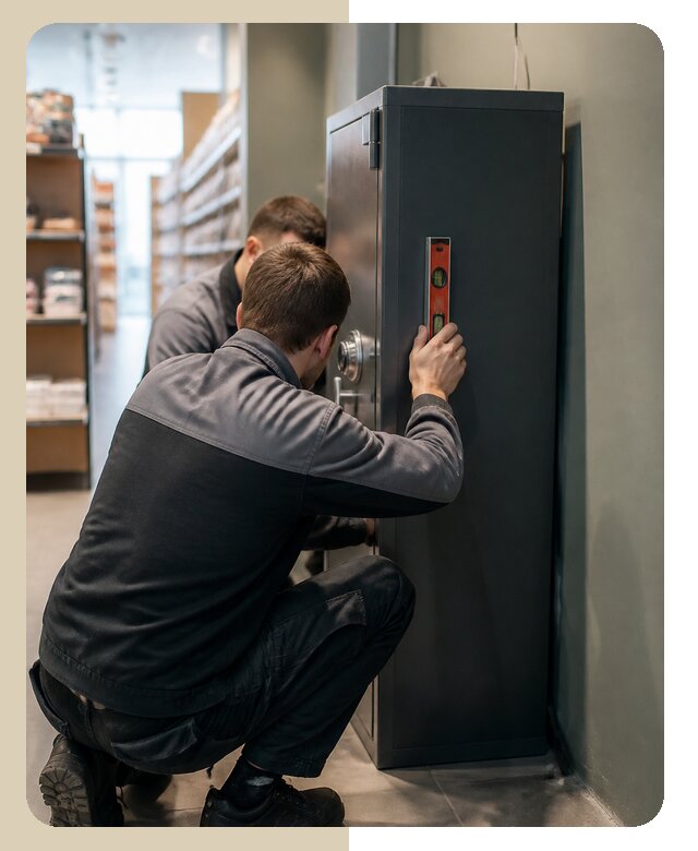 Профессиональная установка сейфа в магазине в Климовске