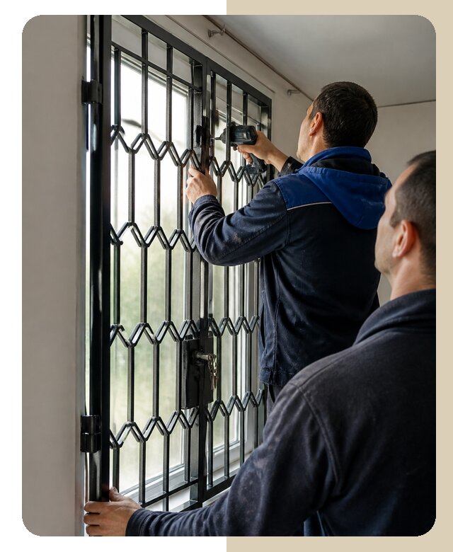Установка распашных решеток в Климовске цена от 6583 р. | ДвериЛегко-Клс