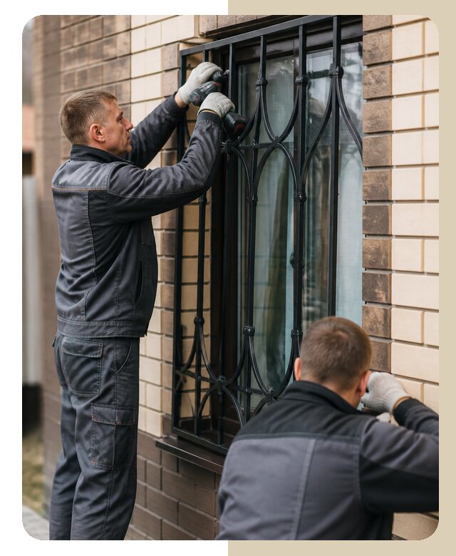 Установка решеток в дом в Климовске по цене от 3545 р. | ДвериЛегко-Клс