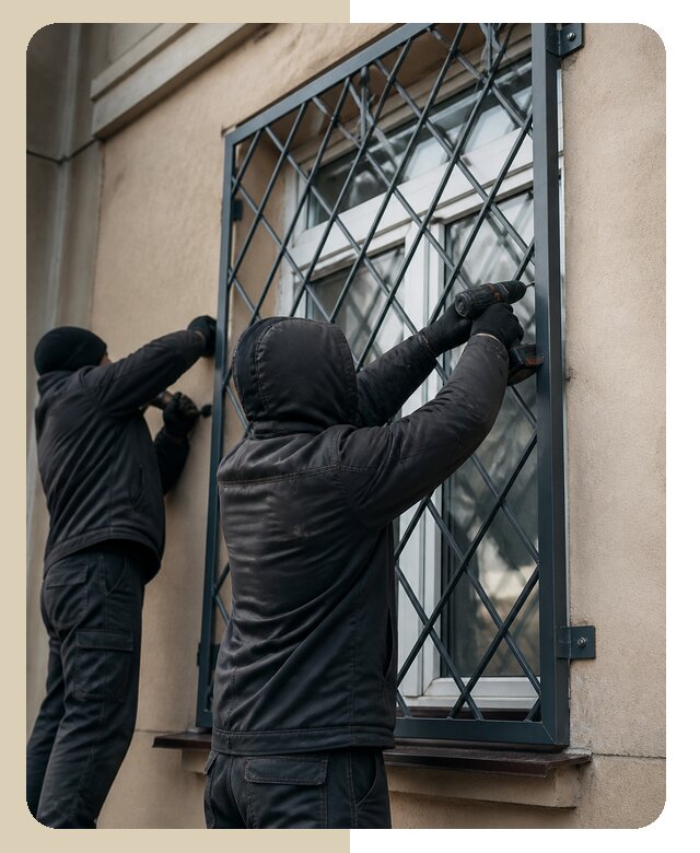 Установка антивандальных решеток на окна в Климовске